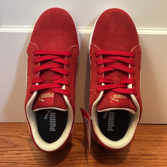 NWT Puma Safety Work Shoes - Iconic Suede Red Womens Low - Picture 6 of 16